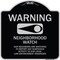Signmission Designer Series-Warning-Our Neighbors Are Watching Black & Silver, 18" x 18", BS-1818-9867 A-DES-BS-1818-9867 - alternate 1